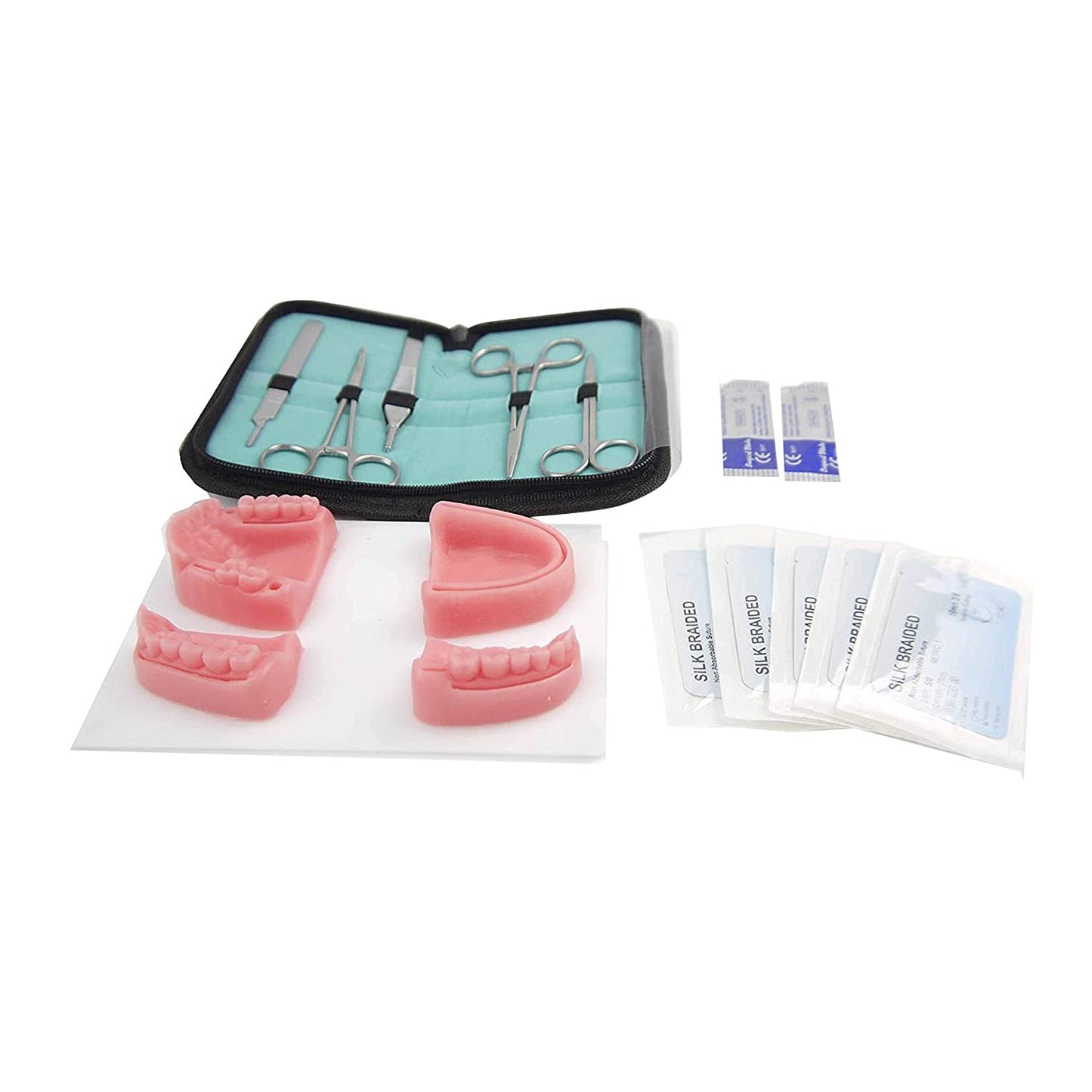 Kit Dental para Práctica de Sutura Piel Sintética