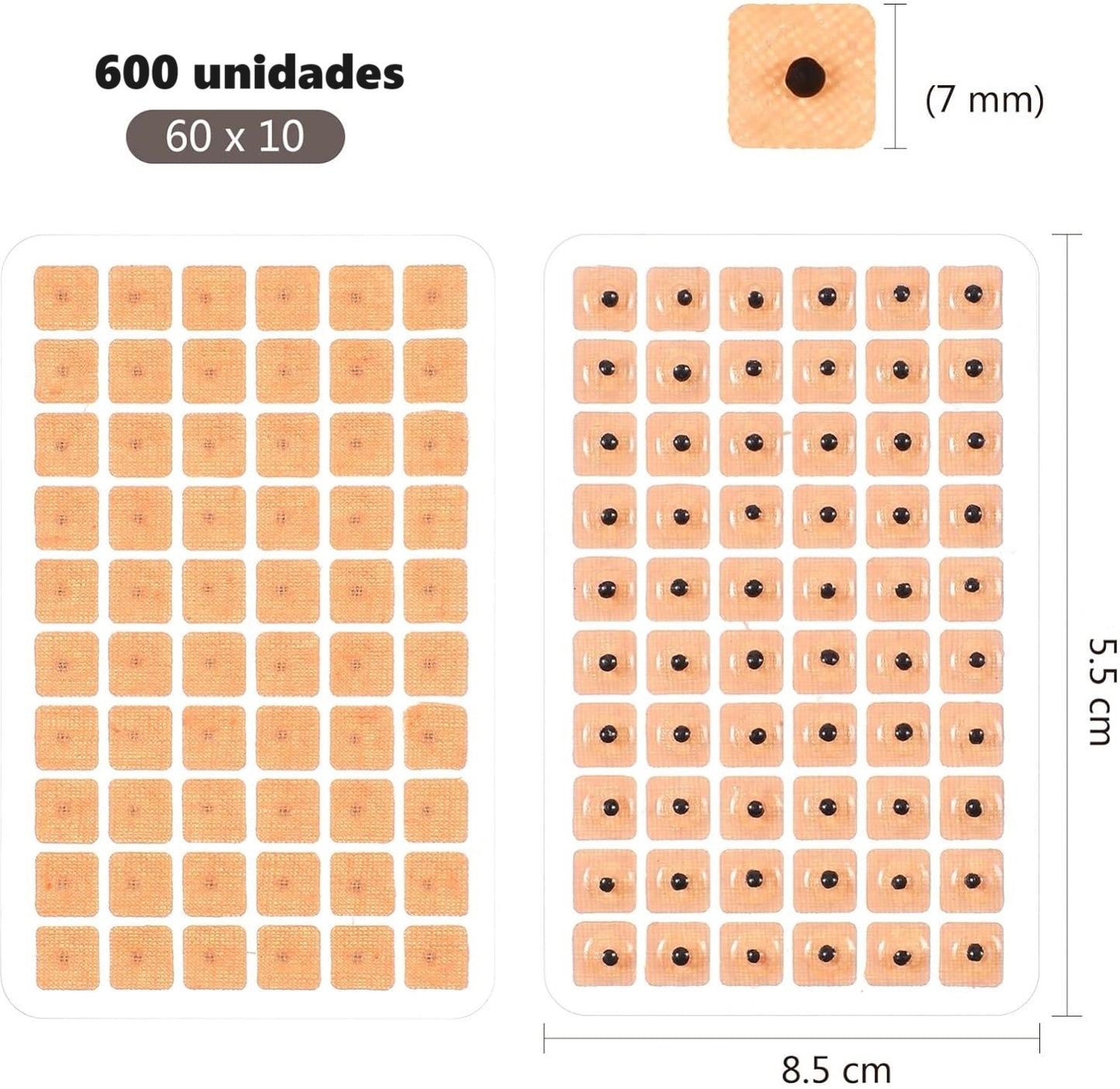 Auriculoterapia Semillas Vaccaria Acupuntura 600 Unds.