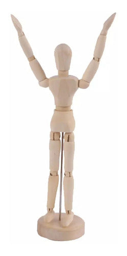 Figura Maniquí de Madera 30 cm para Dibujo de Anatomía Humana