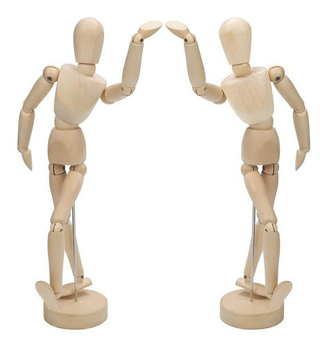 Figura Maniquí de Madera 30 cm para Dibujo de Anatomía Humana